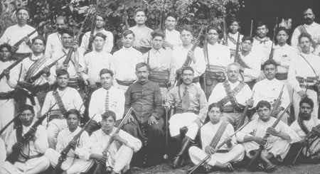 Een regiment Cristeros van de staat Michoacan