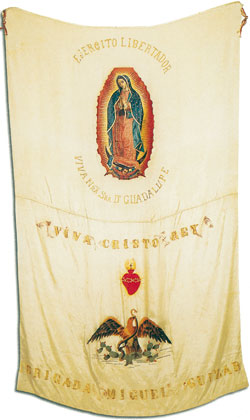 De vlag die de Cristeros met zich meedroegen