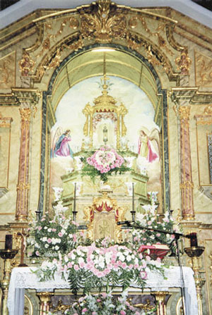 De eucharistische troon
