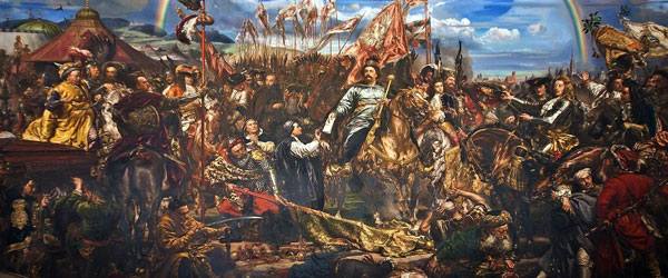 De overwinning van de witte adelaar: de Poolse koning Jan III Sobieski verslaat de Turken bij Wenen in 1683 (schilderij door Jan Matejko). De Hongaren herkennen zich nog altijd in de strijd van hun voorouders tegen de oprukkende islam.