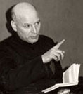 L'abbé de Nantes lors d'une controverse avec le P. Congar