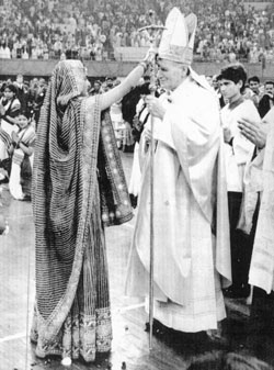 Joannes-Paulus II, India