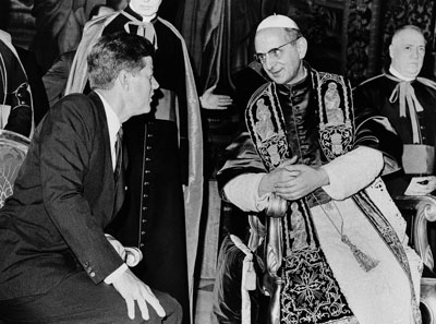 Paulus VI en Kennedy