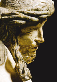 Detail van een kruisbeeld door Tilman Riemenschneider 