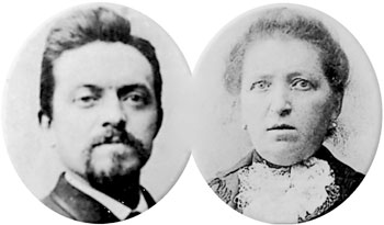 De ouders van Edward : Desiré Poppe en Josefa Ogiers. 