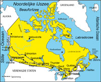 De Hudsonbaai, een reusachtige binnenzee in het noorden van Canada.