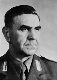 Ante Pavelitsj, de leider van de Kroatische separisten.