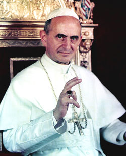 Paus Paulus VI (reg. 1963-1978).