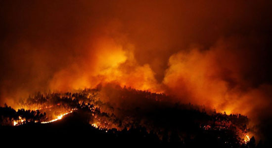 Een grote bosbrand vlakbij Fatima in juni 2017: het beeld van de hel, zoals Onze-Lieve-Vrouw ze precies honderd jaar tevoren getoond had...