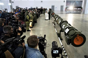 Voorstelling van de Russische 9M729 aan de internationale pers.