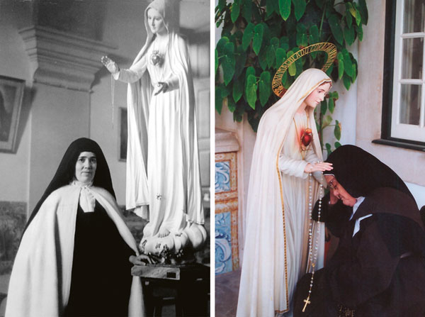 Zuster Lucia van Fatima ( 1907-2005 ), boodschapster van de Allerheiligste Maagd.