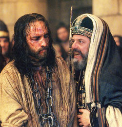 Jezus en Kaïphas