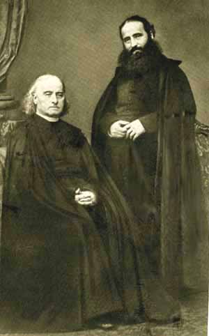 Théodore en (rechtstaand) Alphonse Ratisbonne