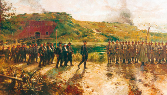 De capitulatie van het fort van Walem