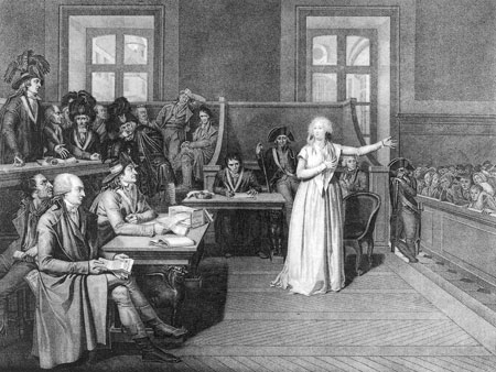 Het proces van koningin Marie-Antoinette (PMVP / cliché Briant).