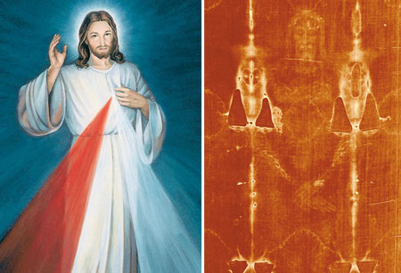 De wat verwijfde Christus van de Barmhartigheid, zonder hart en zonder wonden, heeft weinig of geen gelijkenis met de Uomo del Sindone, « Atleet van God » (abbé de Nantes) en Man van Smarten.
