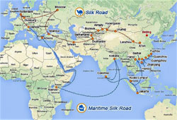 Met de «nieuwe zijderoutes», officieel het Belt and Road Initiative, vergroot China zijn greep op Azië, Europa en Afrika.