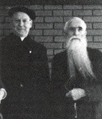 Met de Abbe de Nantes in 1974.
