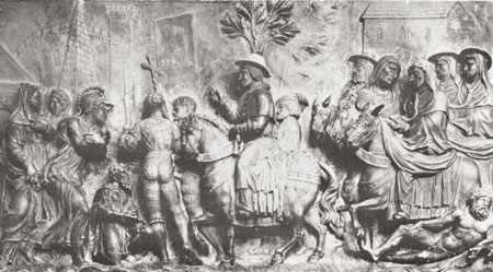 De intocht van Adrianus VI in Rome