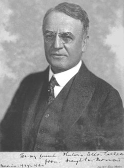 DE AMERIKAANSE AMBASSADEUR DWIGHT W. MORROW