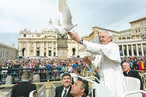Woensdag  15 mei 2013, tijdens de algemene audiëntie op het Sint-Pietersplein
