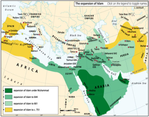 The expansion of islam The expansion of islam